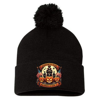 Veterans Halloween Pom Pom 12in Knit Beanie