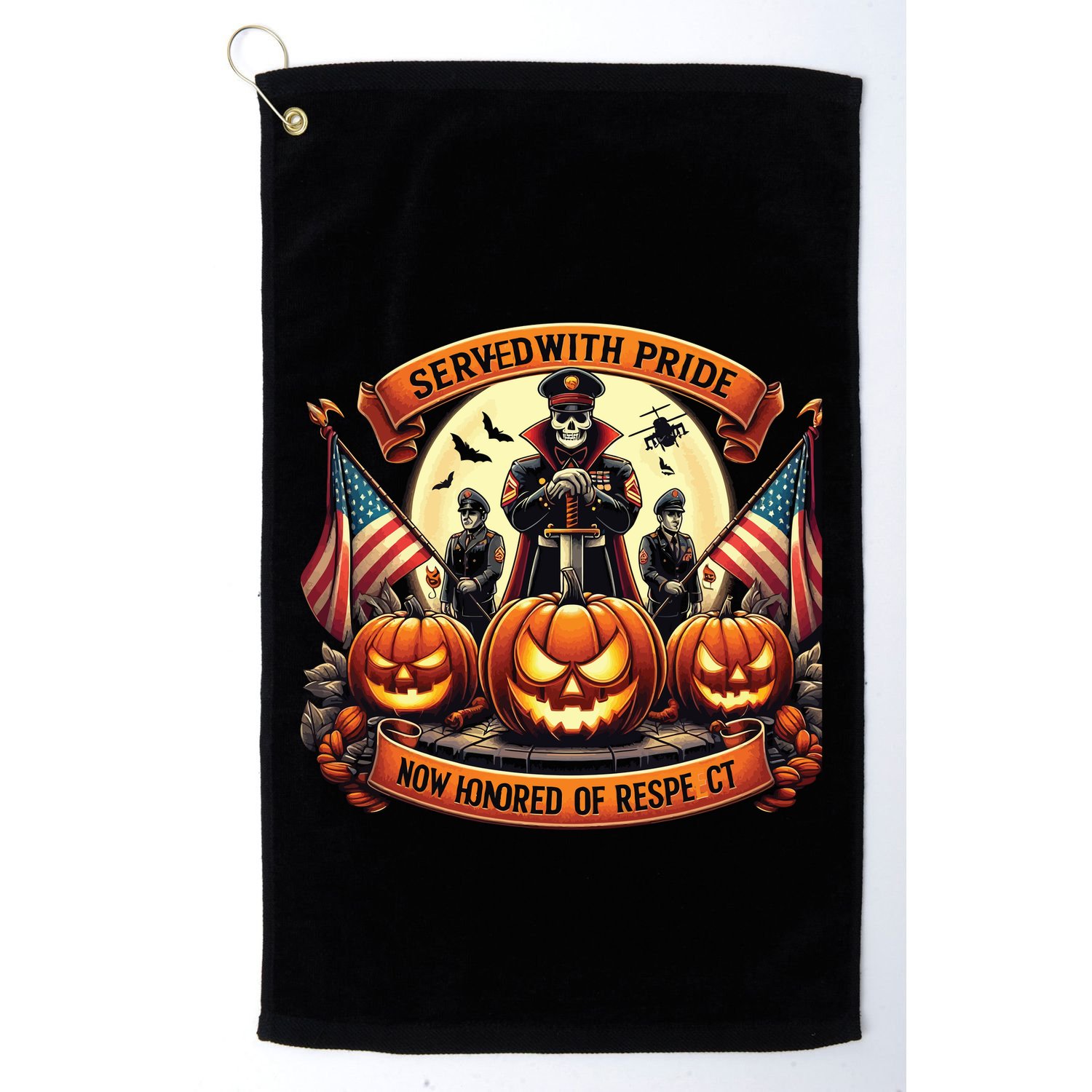 Veterans Halloween Golf Towel