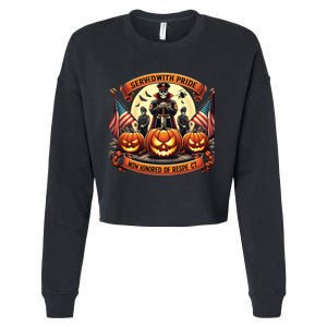 Veterans Halloween Cropped Pullover Crew