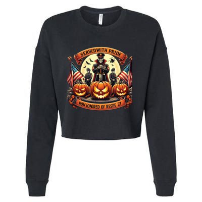 Veterans Halloween Cropped Pullover Crew