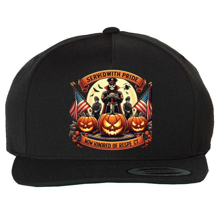 Veterans Halloween Wool Snapback Cap