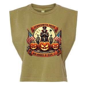 Veterans Halloween Garment-Dyed Women's Muscle Tee