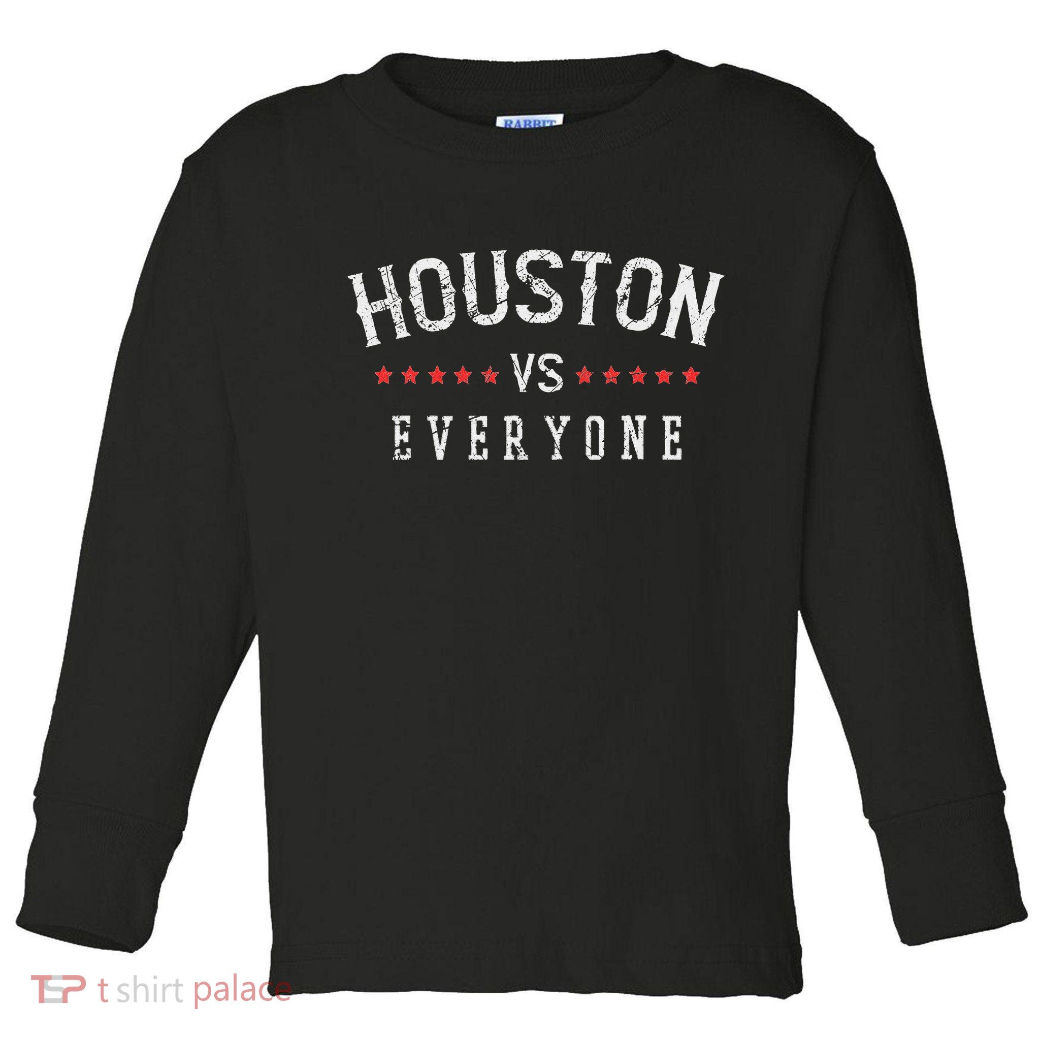 Vintage Houston Vs Everyone All Sport Best Houston Toddler Long Sleeve Shirt