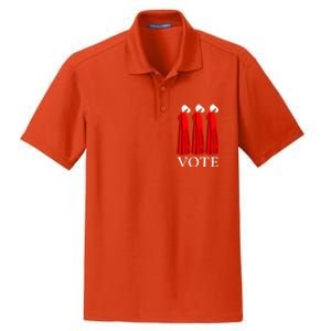 Vote Handmaids Vote 2024 Feminist Funny Dry Zone Grid Polo