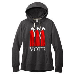 Vote Handmaids Vote 2024 Feminist Funny Women's Fleece Hoodie