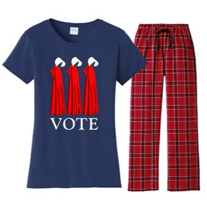 Vote Handmaids Vote 2024 Feminist Funny Women's Flannel Pajama Set