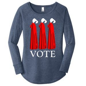 Vote Handmaids Vote 2024 Feminist Funny Women's Perfect Tri Tunic Long Sleeve Shirt