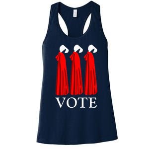 Vote Handmaids Vote 2024 Feminist Funny Women's Racerback Tank