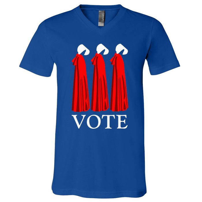 Vote Handmaids Vote 2024 Feminist V-Neck T-Shirt