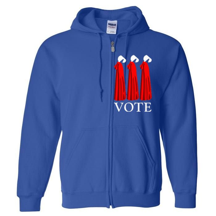 Vote Handmaids Vote 2024 Feminist Full Zip Hoodie