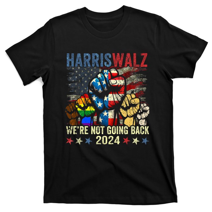 Vintage Harris Walz For President 2024 WeRe Not Going Back T-Shirt