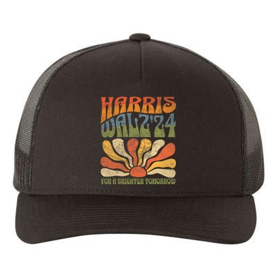 Vintage Harris Waltz 2024 Election Kamala Harris Tim Waltz 2024 Yupoong Adult 5-Panel Trucker Hat