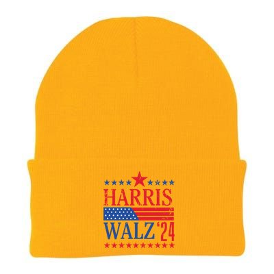 Vintage Harris Walz 2024 American Flag 2024 Harris Election Premium Knit Cap Winter Beanie