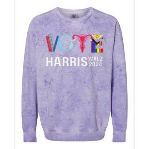 Vote Harris Waltz 2024 Lgbt Rights Colorblast Crewneck Sweatshirt