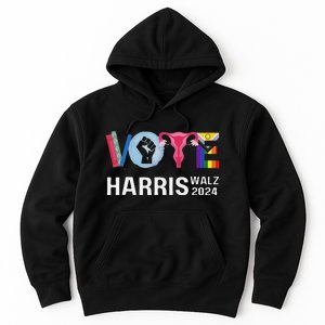 Vote Harris Waltz 2024 Lgbt Rights Hoodie