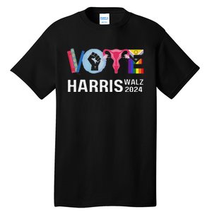 Vote Harris Waltz 2024 Lgbt Rights Tall T-Shirt