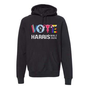 Vote Harris Waltz 2024 Lgbt Rights Premium Hoodie