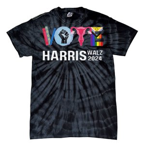 Vote Harris Waltz 2024 Lgbt Rights Tie-Dye T-Shirt