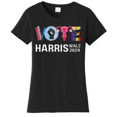 Vote Harris Waltz 2024 Lgbt Rights Women's T-Shirt