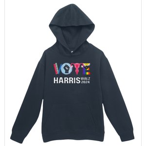 Vote Harris Waltz 2024 Lgbt Rights Urban Pullover Hoodie