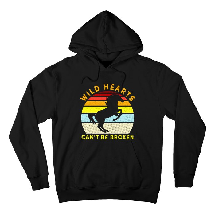 Vintage Horse Wild Hearts Can't Be Broken Hoodie