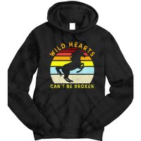 Vintage Horse Wild Hearts Can't Be Broken Tie Dye Hoodie