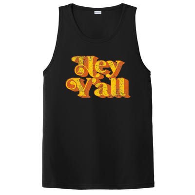 Vintage Hey YAll Funny Country Southern Slang PosiCharge Competitor Tank