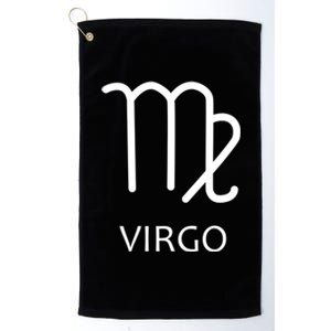 Virgo Horoscope Zodiac Sign Astrology Gray And Black Gift Platinum Collection Golf Towel