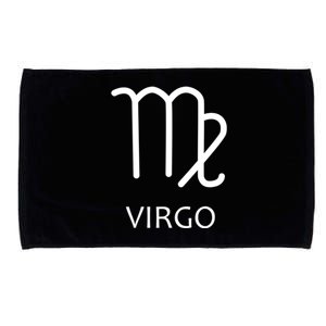 Virgo Horoscope Zodiac Sign Astrology Gray And Black Gift Microfiber Hand Towel