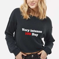 Very Intense 100 Days Cropped Pullover Crew