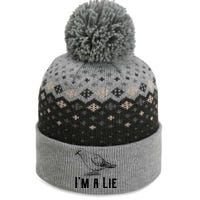 Vintage I Am A Lie Bird Aren't Real Spies Awesome Cute Gift The Baniff Cuffed Pom Beanie