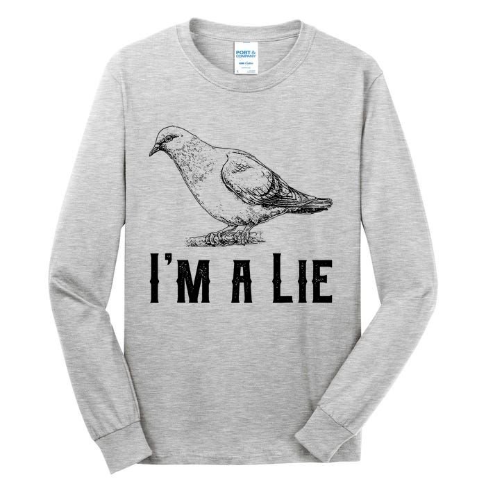 Vintage I Am A Lie Bird Aren't Real Spies Awesome Cute Gift Tall Long Sleeve T-Shirt