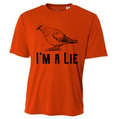 Vintage I Am A Lie Bird Aren't Real Spies Awesome Cute Gift Cooling Performance Crew T-Shirt