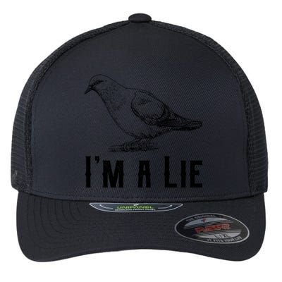 Vintage I Am A Lie Bird Aren't Real Spies Awesome Cute Gift Flexfit Unipanel Trucker Cap