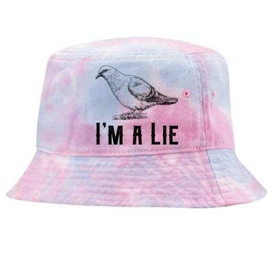 Vintage I Am A Lie Bird Aren't Real Spies Awesome Cute Gift Tie-Dyed Bucket Hat