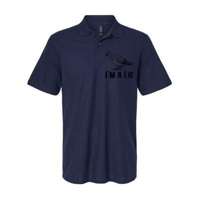 Vintage I Am A Lie Bird Aren't Real Spies Awesome Cute Gift Softstyle Adult Sport Polo