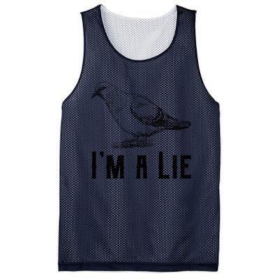 Vintage I Am A Lie Bird Aren't Real Spies Awesome Cute Gift Mesh Reversible Basketball Jersey Tank