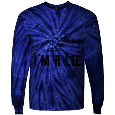 Vintage I Am A Lie Bird Aren't Real Spies Awesome Cute Gift Tie-Dye Long Sleeve Shirt