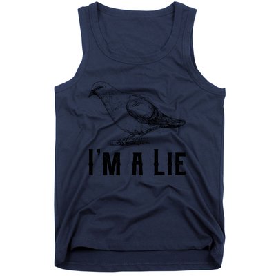 Vintage I Am A Lie Bird Aren't Real Spies Awesome Cute Gift Tank Top