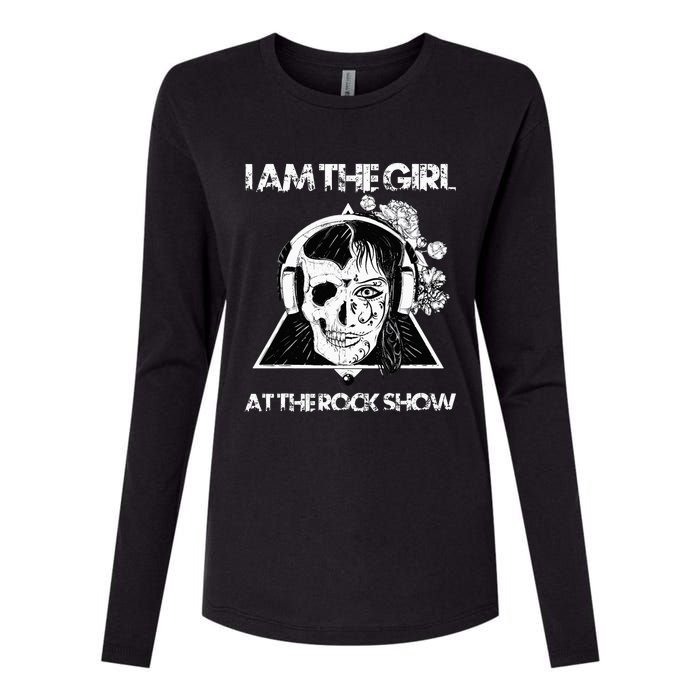 Vintage I Am The At The Rock Show Rock Music Lover Tee Womens Cotton Relaxed Long Sleeve T-Shirt