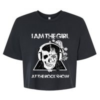 Vintage I Am The At The Rock Show Rock Music Lover Tee Bella+Canvas Jersey Crop Tee