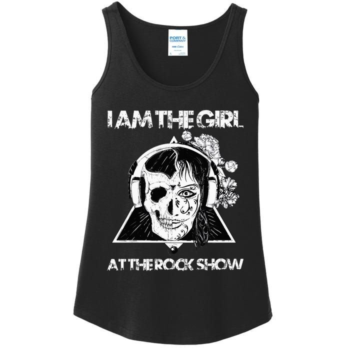 Vintage I Am The At The Rock Show Rock Music Lover Tee Ladies Essential Tank