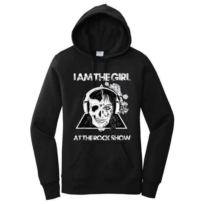 Vintage I Am The At The Rock Show Rock Music Lover Tee Women's Pullover Hoodie