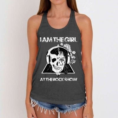 Vintage I Am The At The Rock Show Rock Music Lover Tee Women's Knotted Racerback Tank