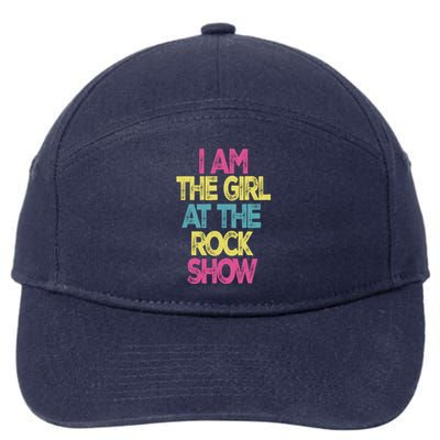 Vintage I Am The Girl At The Rock Show, Rock Music Lover Tee 7-Panel Snapback Hat