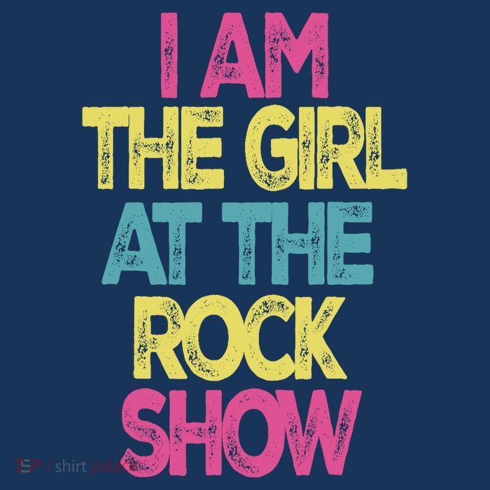 Vintage I Am The Girl At The Rock Show, Rock Music Lover Tee Kids T-Shirt