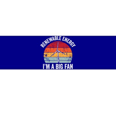 Vintage Im A Big Fan Funny Renewable Energy Gift Gift Bumper Sticker