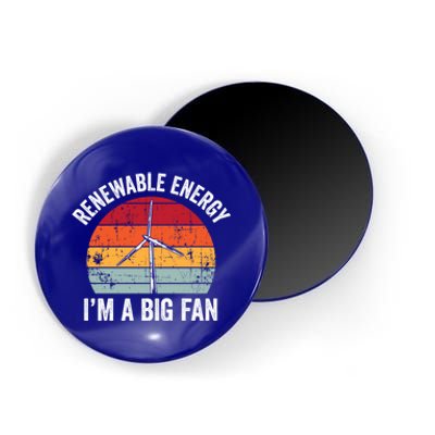 Vintage Im A Big Fan Funny Renewable Energy Gift Gift Magnet