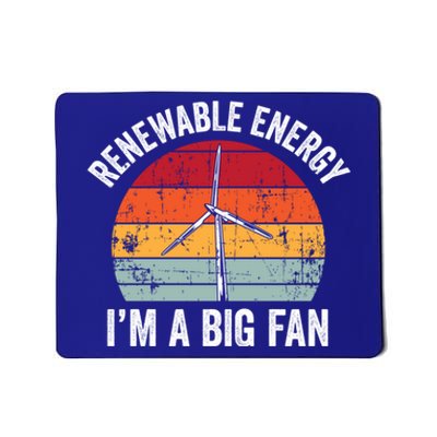 Vintage Im A Big Fan Funny Renewable Energy Gift Gift Mousepad