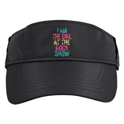 Vintage I Am The Girl At The Rock Show Rock Music Lover Adult Drive Performance Visor